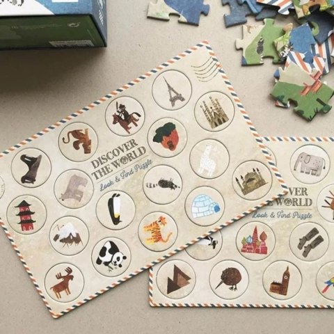Londji World Map Puzzle - Puzzle edukacyjne mapa świafa - 7+