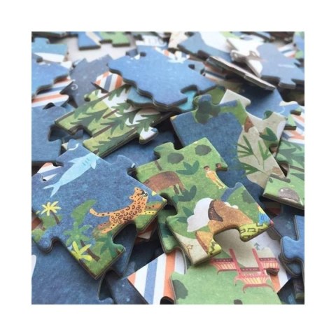 Londji World Map Puzzle - Puzzle edukacyjne mapa świafa - 7+