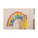 Panel ścienny XL - Tęcza - duży ścienny panel sensoryczny 18m+