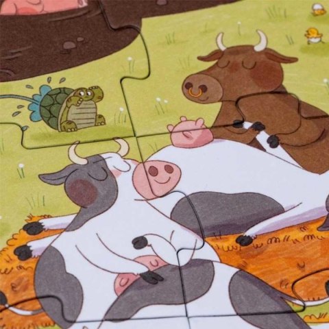 Puzzle Farmtastic traktorek 36 elem. gra szukaj-znajdź - Londji 3+