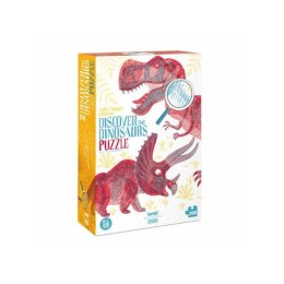 Puzzle edukacyjne Odkryj Dinozaury 200 el. z lupami - Londji 8+