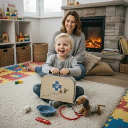 Walizka weterynarza dla dzieci z akcesoriami - Egmont Toys 3+