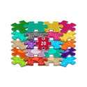 Zestaw 20 mat sensorycznych Mini Puzzle kolorowych - Muffik 12 msc+