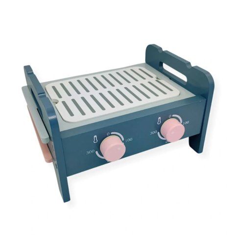 Drewniany grill BBQ z akcesoriami 35 el. - Kabi 3+