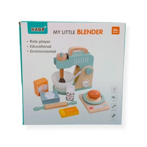 Kabi - Drewniany blender kuchenny z akcesoriami - 3+