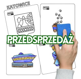 Karty suchościeralne KATOWICE zestaw 15 szt.