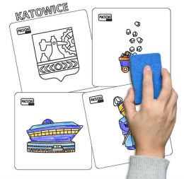 Karty suchościeralne KATOWICE zestaw 15 szt.