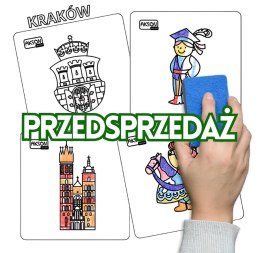 Karty suchościeralne KRAKÓW zestaw 15 szt.