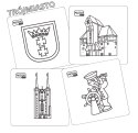 Karty suchościeralne TRÓJMIASTO zestaw 15 szt.