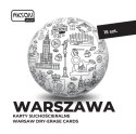 Karty suchościeralne WARSZAWA zestaw 15 szt.