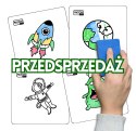 Karty suchościeralne do zabaw KOSMOS zestaw 20 szt.