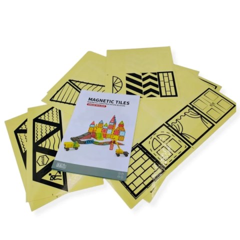 Klocki magnetyczne XL 88 el - Magnetic Tiles - duży zestaw 3+