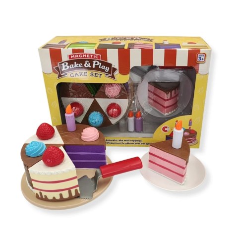 Magnetyczny tort do zabawy 6 kawałków - Popular Playthings 3+