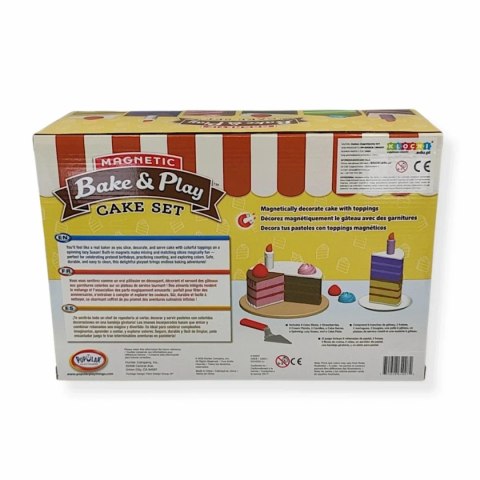 Magnetyczny tort do zabawy 6 kawałków - Popular Playthings 3+