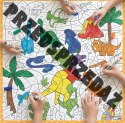Mata suchościeralna matematyczna Dinozaury 100x100 cm Przedsprzedaż NIŻSZA CENA