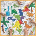 Mata suchościeralna matematyczna Dinozaury 100x100 cm Przedsprzedaż NIŻSZA CENA