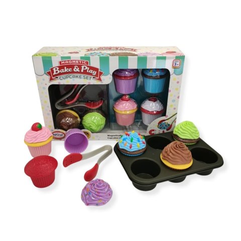 Zabawki magnetyczne dla dzieci - babeczki 25 el. Popular Playthings 3+
