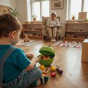 Zielone jabłko - Warzywa do krojenia dla dzieci 28 el. - Jinkee 3+