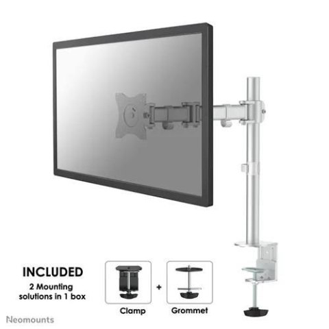 Uchwyt ścienny do ekranów Neomounts NM-D135DSILVER 10"-30" max 8 kg max VESA 100x100 Silver