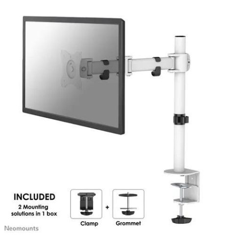 Uchwyt ścienny do ekranów Neomounts NM-D135WHITE 10"-30" max 8 kg max VESA 100x100 Biały