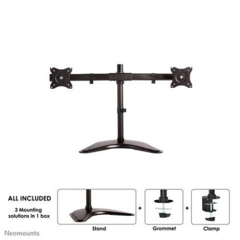 Uchwyt ścienny do ekranów Neomounts NM-D335DBLACK 10"-27" max 8 kg max VESA 100x100 Czarny