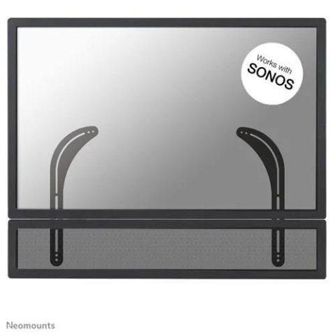 Uchwyt ścienny do ekranów Neomounts NM-USP100BLACK Vesa 600x400 max 15 kg Czarny