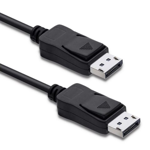 Kabel DisplayPort v1.4 Qoltec męski / DisplayPort v1.4 męski | 2m