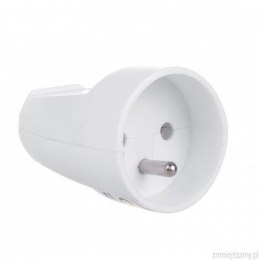 Gniazdo proste 230V na kabel z uziemieniem Maclean MCE331, typ E (francuski), 16A, 250V białe