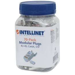 Wtyk Intellinet RJ45 8P/8C STP Cat.6a drut / linka 50szt.