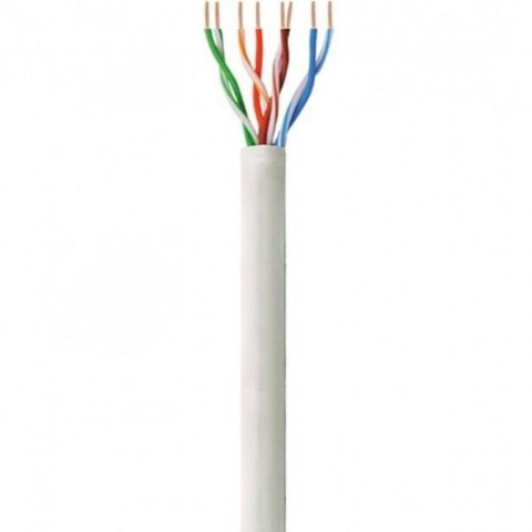 Kabel instalacyjny Techly skrętka Cat.6 UTP drut LSZH 100% miedź 305m, szary