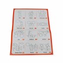Klocki magnetyczne Tangram 20 el. układanka - z tablicą 3+