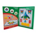 Klocki magnetyczne tangram 35 elementów geometrycznych dla dzieci od 3 lat