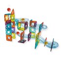 Kulodrom magnetyczny klocki tęczowe 95 el. - Magnetic Tiles3+
