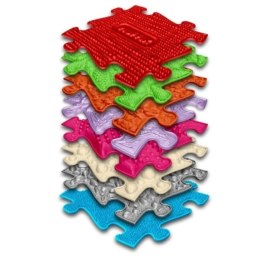 Maty sensoryczne Muffik Medium 8 elementów - ścieżka dotykowa 1+
