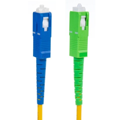 Patchcord światłowód kabel Maclean MCTV-403, SC/APC-SC/UPC SM 9/125 LSZH, jednomodowy, długość 5m, simplex, G657A2
