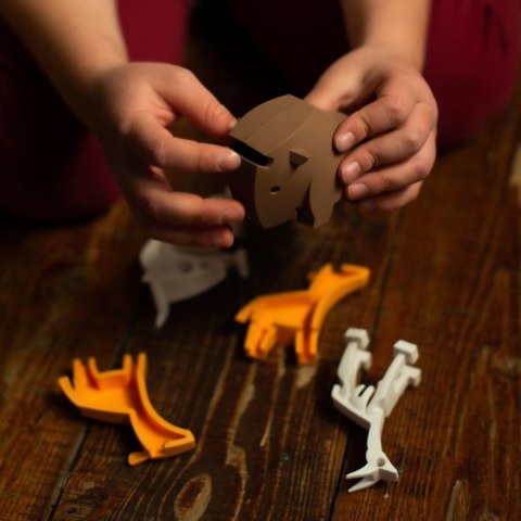 Figurki magnetyczne 3D Half Toys - Rodzina safari Impala i Gnu