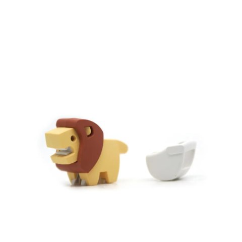 Figurki magnetyczne 3D safari Lew i Słoń - Half Toys 3+