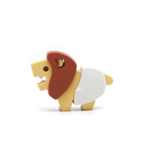 Figurki magnetyczne 3D safari Lew i Słoń - Half Toys 3+