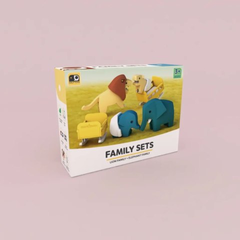 Figurki magnetyczne 3D safari Lew i Słoń - Half Toys 3+