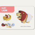 Figurki magnetyczne 3D safari Lew i Słoń - Half Toys 3+