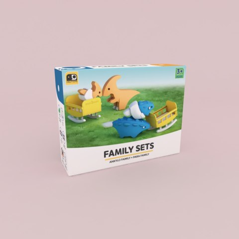 Figurki magnetyczne dinozaury 3D Ankylo i Para - Half Toys 3+