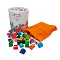 Klocki drewniane miasto sorter 100 elementów - Kabi 3+