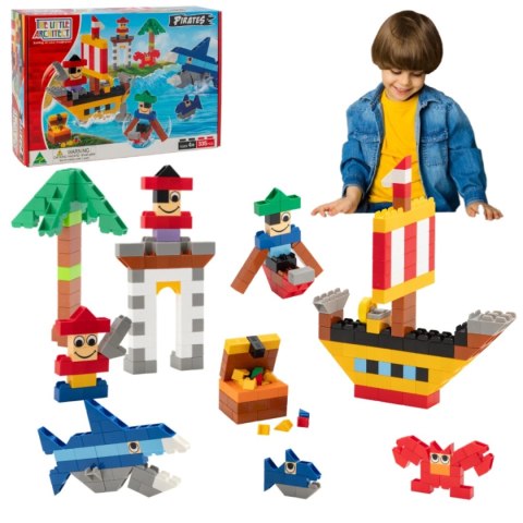 Klocki konstrukcyjne Pirates 335 el. - Little Architect 4+