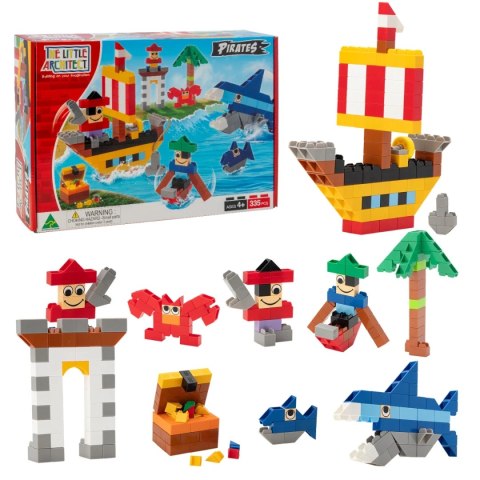 Klocki konstrukcyjne Pirates 335 el. - Little Architect 4+