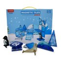 Klocki magnetyczne Ocean 36 el. z figurkami - Magnetic Tiles 3+