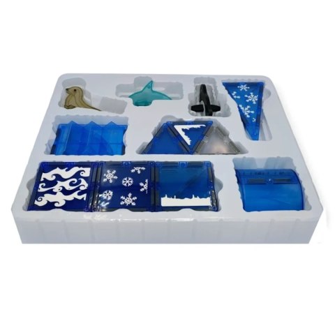 Klocki magnetyczne Ocean 36 el. z figurkami - Magnetic Tiles 3+