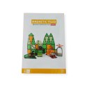 Klocki magnetyczne dinozaury 62 elementy transparentne - 3+