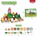 Klocki magnetyczne farma 76 el. - Magnetic Tiles 3+
