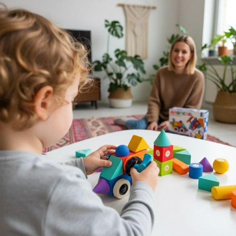 Klocki magnetyczne piankowe EVA 35 el. - MagTic 3+
