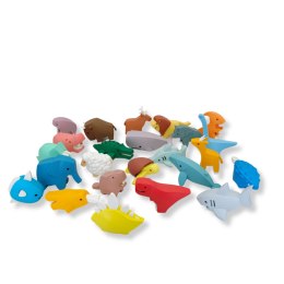 Magnetyczne zwierzaki puzzle 3D Half Toys - 24 szt. 3+